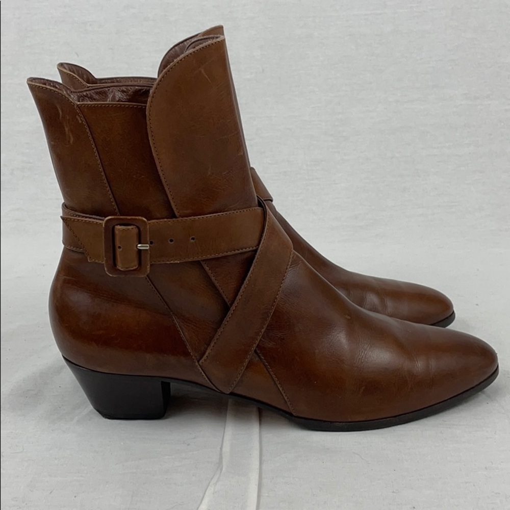 Salvatore Ferragamo Brown Leather Boots